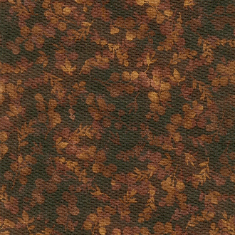 Robert Kaufman Fusions Sprigs 436 Coffee Fabric