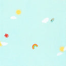 Robert Kaufman Cuddly Countryside Rainbow Blue Fabric