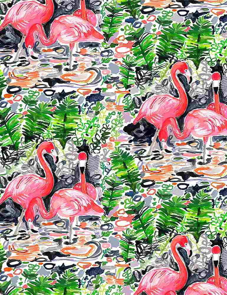 Dear Stella Paradise Found Pattern Flamingoes STELLA-DJL1776