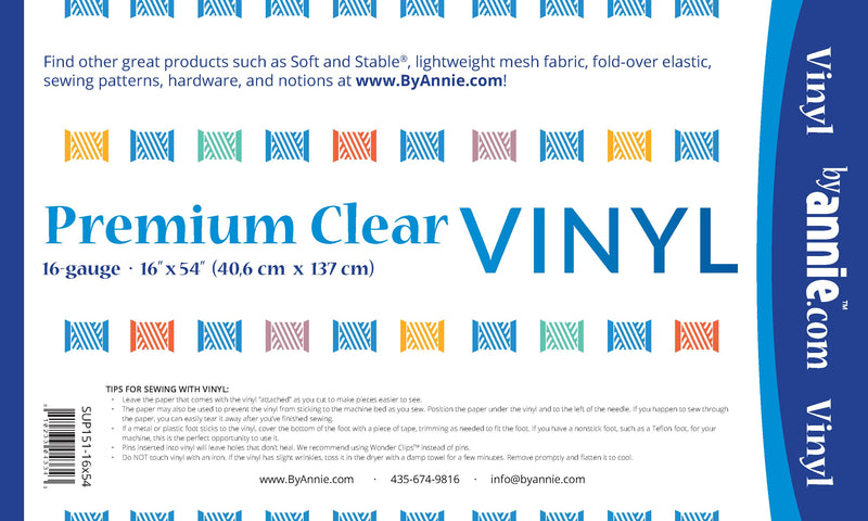 ByAnnie Premium Clear Vinyl
