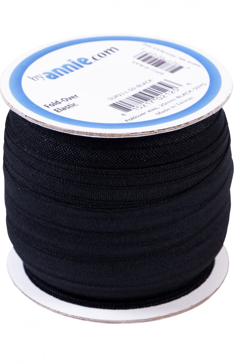 ByAnnie Fold Over Elastic Black