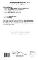 Woodland Runner Pattern