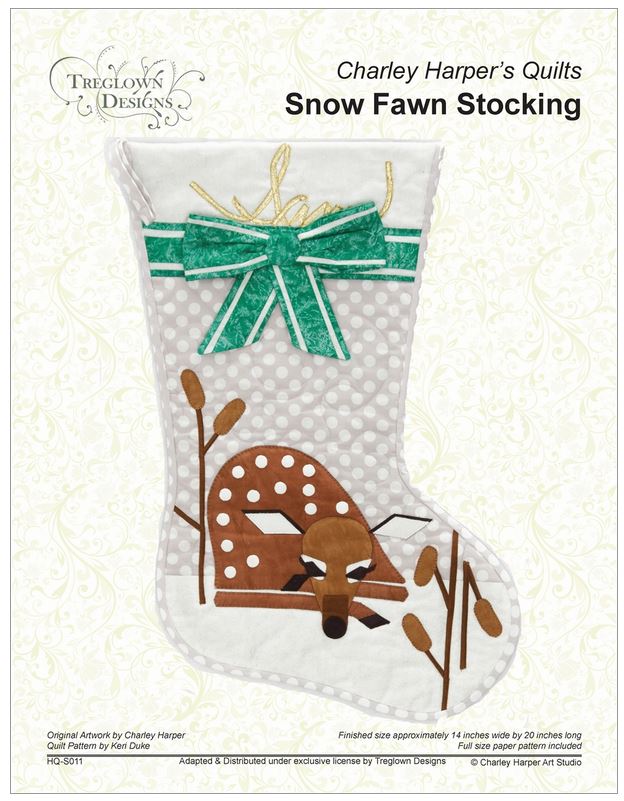 Charley Harper Snow Fawn Stocking