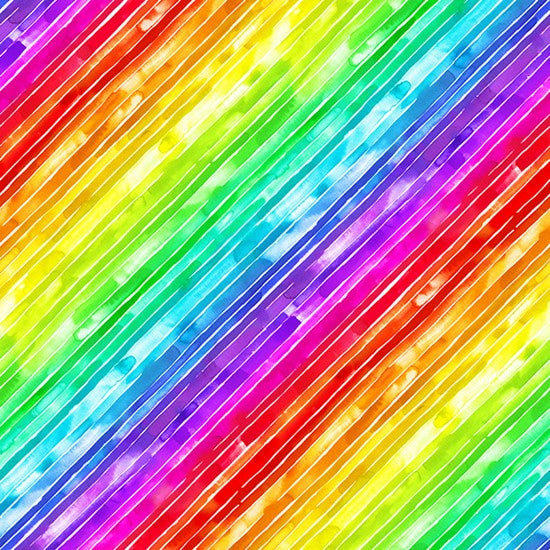 Hoffman Fabrics Painted Prism Rainbow Digital Print Fabric