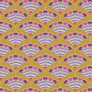 Tilda Pie In The Sky Tasselflower Mustard Fabric
