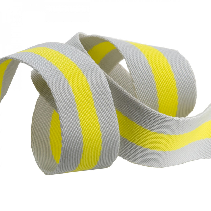 Tula Pink Webbing Grey Lime 1.5 Inch