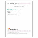 Two Kwik Quilters Kwik Scrappy Wallet Pattern