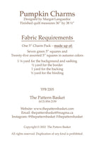 The Pattern Basket Pumpkin Charms Pattern