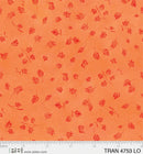 P & B Textiles Tranquility Leaf Texture Tonal Light Orange Fabric