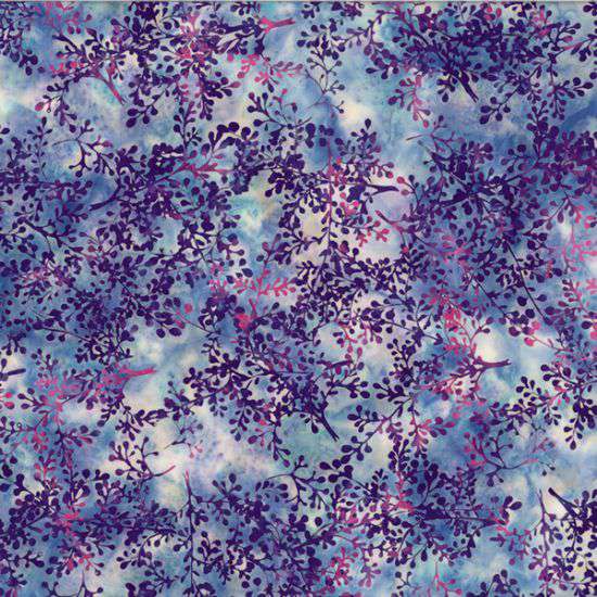 Hoffman Fabrics Bali Batik Sprig Wildflower Fabric