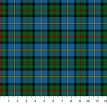 Northcott Totally Tartan Mackenzie Blue Multi Woven Fabric