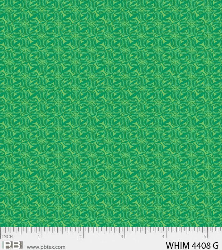 P And B Textiles Whimsy Kaktos Green Fabric