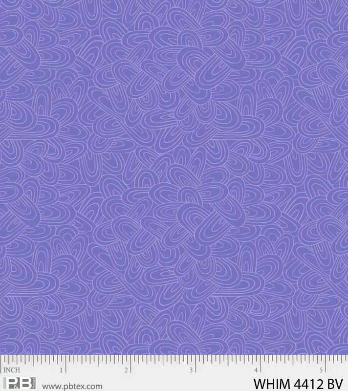 P & B Textiles Whimsy Pattern Just Swell Color Blue Violet WHIM4412BV