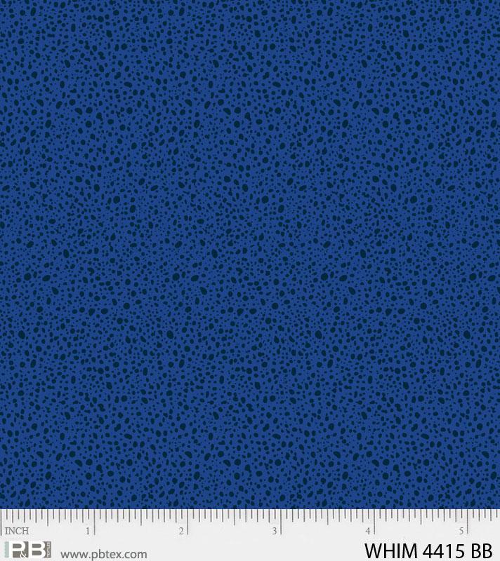P & B Textiles Whimsy Pattern Kelp Color Bright Blue WHIM4415BB