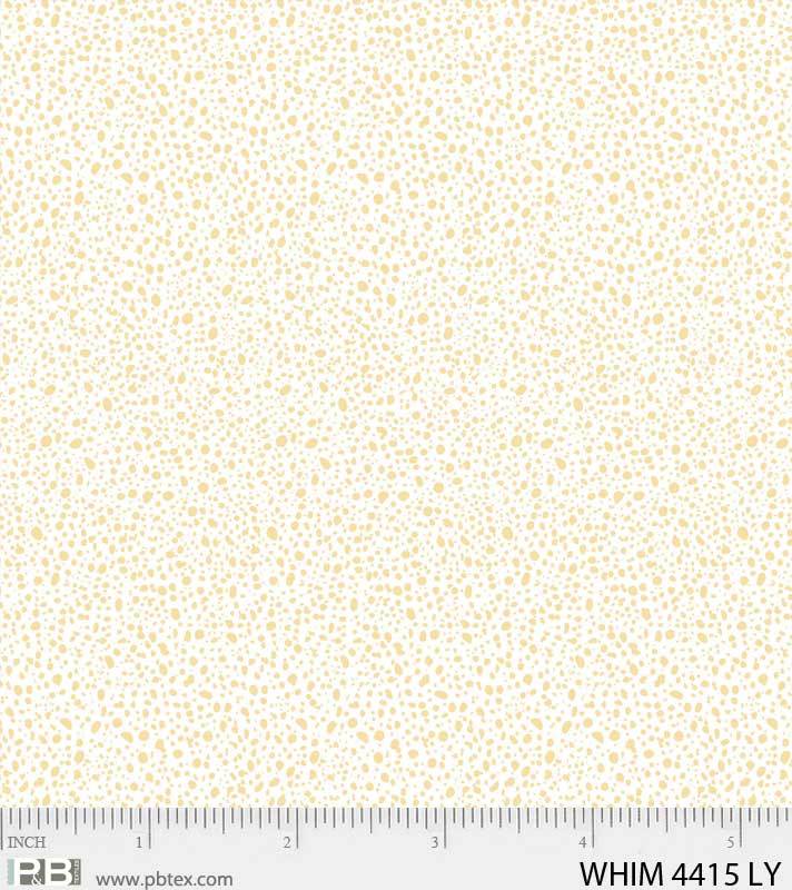 P & B Textiles Whimsy Pattern Kelp Color Light Yellow WHIM04415LY