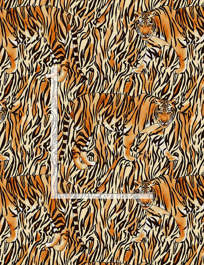 Timeless Treasures Wild Camo Tiger Fabric