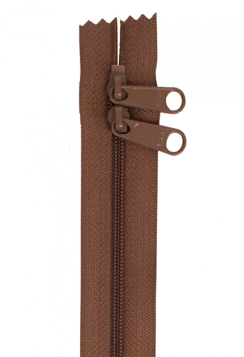 Handbag Zipper 30" Double Slide 140 Seal Brown
