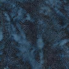 Island Batik Rayon Batik Indigo Dots Fabric