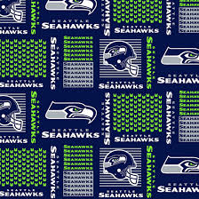 Fabric Traditions NFL Seattle Seahawks Cotton Print 6470-D
