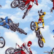 Timeless Treasures Dirt Bikes And Riders Fabric