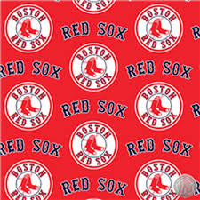 Fabric Traditions MLB Boston Red Sox Cotton Print Red  6634-B