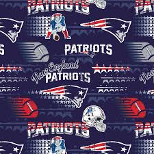 Fabric Traditions NFL Football New England Patriots Retro Cotton Print 14447-D