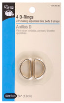 Dritz D-Rings 3/4"