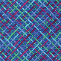 Kaffe Fassett Mad Plaid Cobalt Fabric