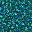 Oasis Fabrics Pannotia Mums Teal Fabric