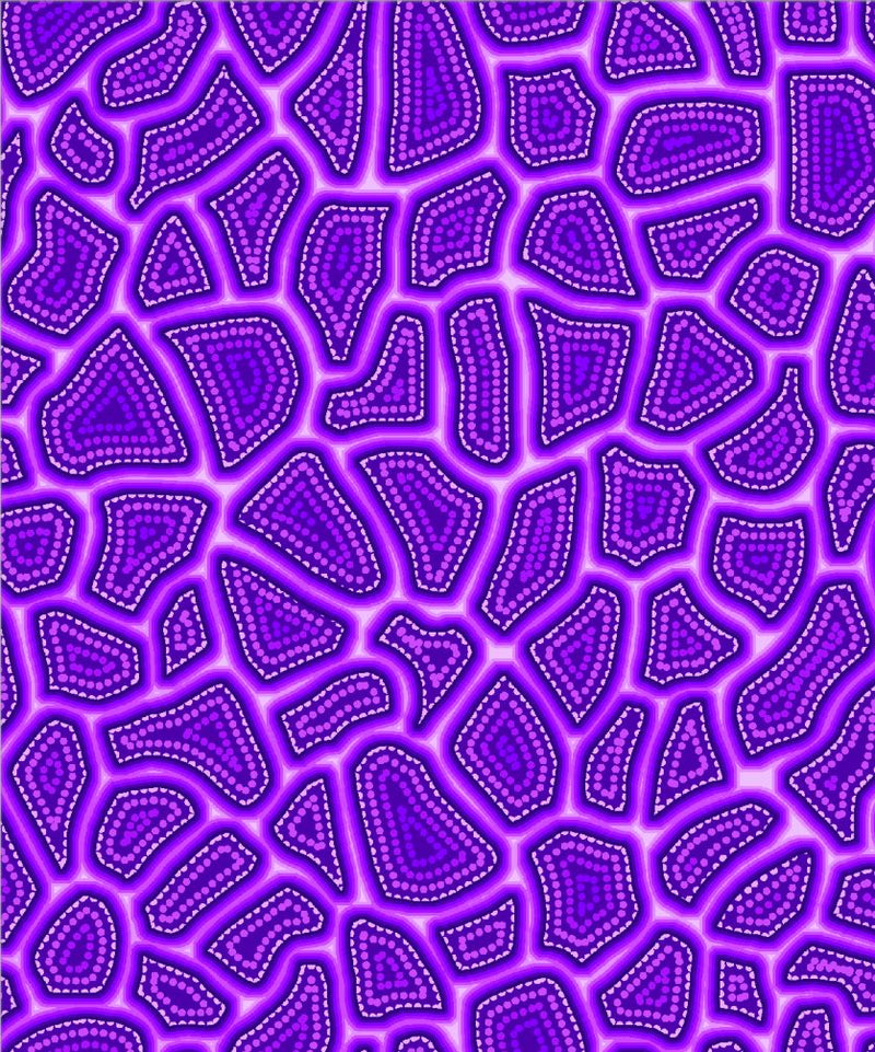 Oasis Fabrics Pannotia Stepping Stones Purple Fabric