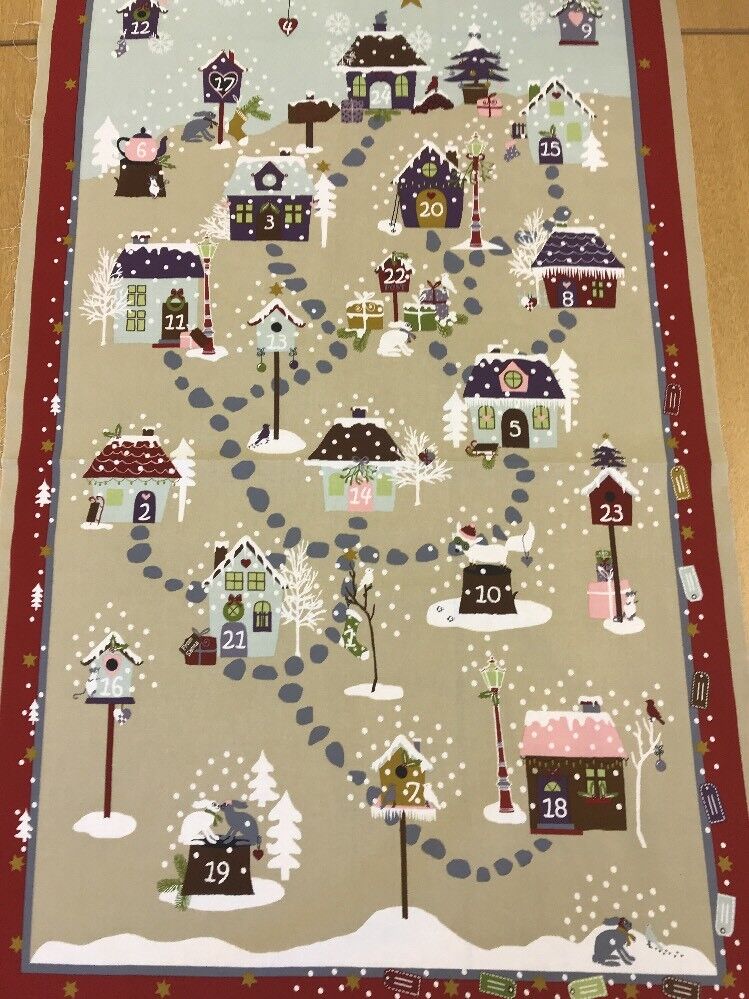 Stof Snow Village Advent Calendar Panel ONLINE PURCHASE ONLY
