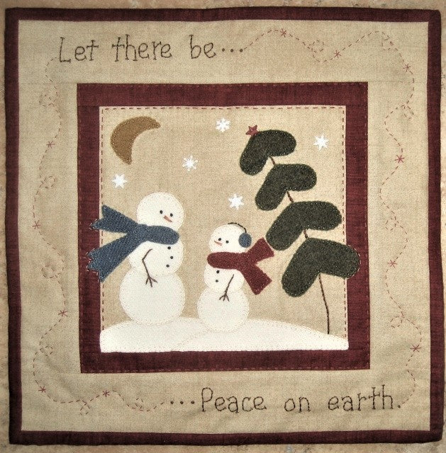 Red Button Quilt Co Peace On Earth Kit