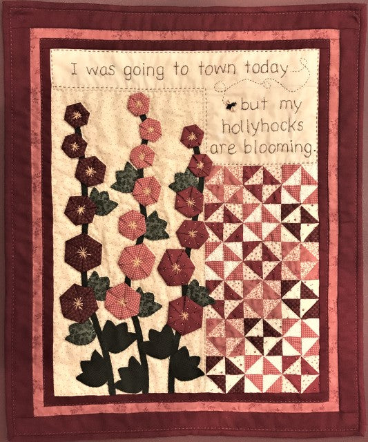 Red Button Quilt Co Hollyhock Heaven Pattern