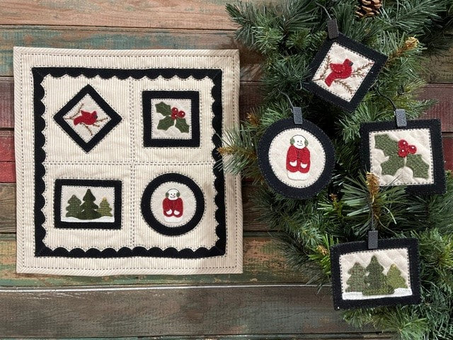 Red Button Quilt Co Old Fashioned Holiday Kit Ornament Only