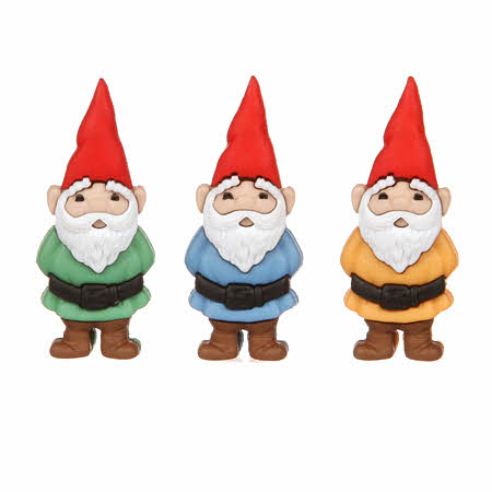 Dress It Up Garden Gnome Buttons