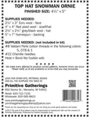 Primitive Gatherings Top Hat Snowman Ornie