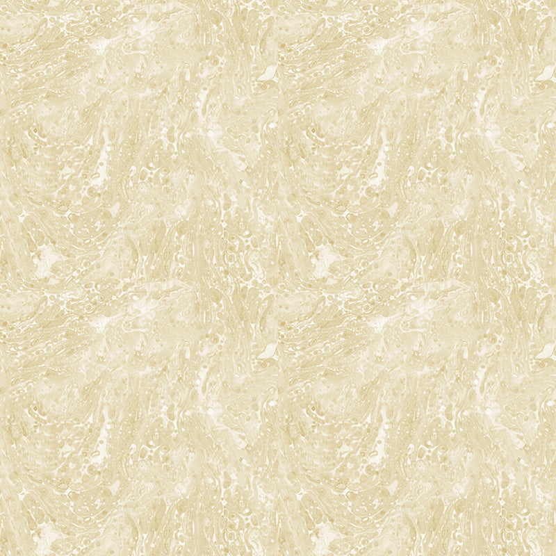 Clothworks Feathered Friends Marble Dark Butter Digital Fabric